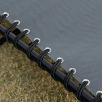 Outsunny Sdraio da Giardino Pieghevole con Schienale Reclinabile su 5 Posizioni e Cuscino, 185x58x30cm, Grigio(m-11)