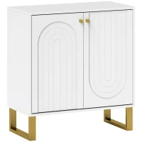 HOMCOM 2-Door Sideboard Storage Cabinet - White(m-1)