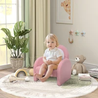 AIYAPLAY Fauteuil enfants canapé pour enfants en forme d'arc-en-ciel, mini canapé en tissu pelucheux pour garçons et filles, rose(m-2)