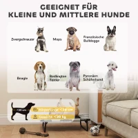 PawHut Erhöhtes Hundebett klappbar Haustierbett, Outdoor Hundeliege mit Netzdesign Hellgrau Oxford 75 x 51 x 18 cm(m-8)