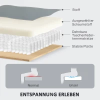 HOMCOM Sofa 3-osobowa, lewy i prawy siedzisko odchylane, regulowany podnóżek, pokrycie z ekoskóry, do salonu, Ciemnoszary(m-5)