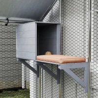 PawHut Gaiola para Gatos de Exterior Recinto para Gatos com Cobertura Impermeável 420D Plataformas para 5 Gatos 200x170x195 cm Prata(m-9)