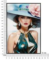 Mauro Ferretti Pictura pe Pânză Lacuită cu Cadru -A- cm 62x4x91(m-7)