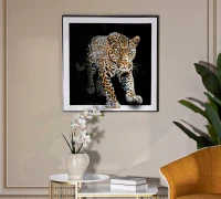 Mauro Ferretti Pictura pe Pânză Jaguar cu Cadru -A- cm 82x4x81(m-6)