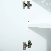 HOMCOM Armário de banheiro baixo para lavatório com 2 portas e prateleiras 60x30x56cm Branco(m-6)