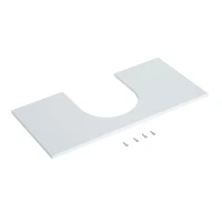 HOMCOM Armário de banheiro baixo para lavatório com 2 portas e prateleiras 60x30x56cm Branco(m-8)