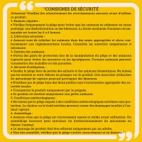 Outsunny Piège cage de capture pliante pour petits animaux type rat et souris - 2 portes poignée 66 x 24 x 30,5 cm acier gris(m-8)