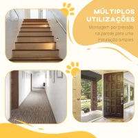 PawHut Barreira de Segurança para Cães Barreira com Largura Ajustável 74-80 cm Barreira para Cães para Escadas e Portas Preto(m-6)