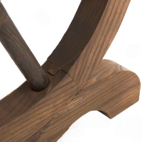 Outsunny Mesa de Jardín de Madera de Abeto con Patas en Forma de Rueda para Exterior e Interior 110x60x65 cm Acabado Carbonizado(m-8)