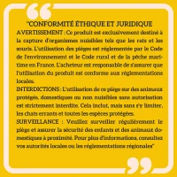 Outsunny Piège cage de capture pliante pour petits animaux type rat et souris - 2 portes poignée 66 x 24 x 30,5 cm acier gris(m-9)