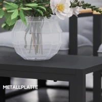 Outsunny Wodoodporny zestaw mebli ogrodowych dla 4 osób z sofą 2-osobową, fotelami, poduszkami, jasnoszary(m-7)