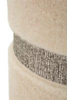 Mauro Ferretti Puff cu Depozitare Saint-Moritz Crem Set 2 Buc cm Ø 40x47-32x37(m-6)