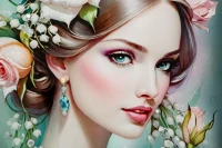 Mauro Ferretti Pânză Lacuită cu Cadru -A- cm 72x4x102 Fantasy(m-2)