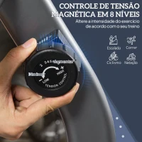 HOMCOM Bicicleta ergométrica reclinável com tela LCD e volante de 3 kg resistência magnética de 8 níveis assento ajustável 121,5-136x62,5x98 cm Cinza(m-6)