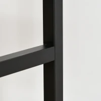 HOMCOM Set Tavolo Alto con 4 Sgabelli Stile Industriale in Metallo e Legno, Rovere Chiaro(m-14)