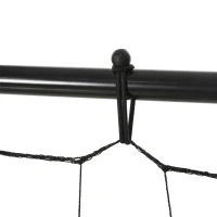 HOMCOM Kickback Fußball Rebounder Tor Rückprallwand Netz für Fußball, Basketball und Baseball, Stahl+PE, Gelb+Schwarz, 184 x 63 x 123 cm(m-9)