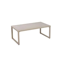 Ensemble de salon de jardin, ensemble de meubles de jardin moderne 4 pièces en corde avec coussins de siège, Kaki(m-7)