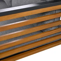 Ensemble de mobilier de jardin 4 pièces avec canapé 2 places, 2 fauteuils individuels et table, Gris Antique(m-6)