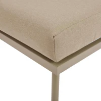 Ensemble de salon de jardin, ensemble de meubles de jardin en forme de L avec corde tissée à la main, 2 canapés et 1 table , Fauve(m-9)