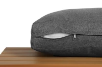 Set da giardino per 6-7 persone, set di mobili da giardino moderno, Grigio(m-6)