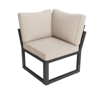 Conjunto de Jardín para 7-8 Personas Diseño Modular con Cuerdas Beige(m-10)