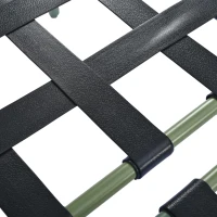 Ensemble de salon de jardin, ensemble de meubles de jardin en forme de L avec corde tissée à la main, 2 canapés et 1 table, Vert(m-9)