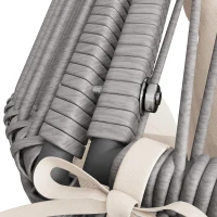 Fauteuil à bascule de jardin pour deux personnes,  fauteuil de jardin, 145×85×143 cm, Gris(m-5)