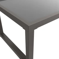 Conjunto de Salón de Jardín Conjunto de Muebles de Jardín Moderno de 4 Piezas de Cuerda con Cojines de Asiento Gris(m-8)