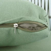 Ensemble de salon de jardin, ensemble de meubles de jardin en forme de L avec corde tissée à la main, 2 canapés et 1 table, Vert(m-7)