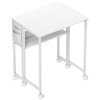 HOMCOM 63 cm Drop Leaf Writing Work Desk - White(m-1)