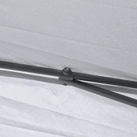 Outsunny 3.3 x 3.3m Pop Up Gazebo, Double Roof Foldable Canopy Tent with Zipped Mesh Sidewalls, Height Adjustable and Carrying Bag, Event Tent for Patio Garden, Grey(m-9)