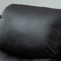 HOMCOM Sillón Relax Levanta Personas Sillón Elevador con Control Remoto Reclinación Eléctrica 160° Reposapiés 76x90x105cm Negro(m-8)