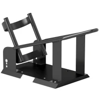 HOMCOM Soporte para Rueda Delantera de Motocicleta Carga 816,5 kg Robusta con Altura Ajustable para Ruedas Ø38,1-53,34 cm Negro(m-1)