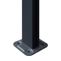 Outsunny Pergola montata pentru gradina din policarbonat si aluminiu, montare reglabila, gri(m-7)