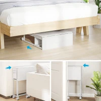 HOMCOM 63 cm Drop Leaf Writing Work Desk - White(m-8)