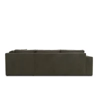 Ecksofa 101 017, Sofa, L-Form, Sofa, Couch, Polsterecke, Eckcouch, 277 x 197 x 84 cm (BxTxH), Schlamm(m-11)