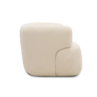 Sessel 800 012, Armsessel, Teddy-Stoff, 90 x 86 x 71 cm (BxTxH), creme(m-5)