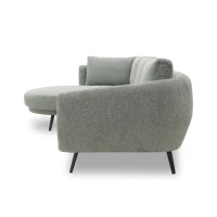 Ecksofa 200 020, Sofa in L-Form, Federkernpolsterung, 292 x 180 x 85 cm (BxTxH), grau(m-10)