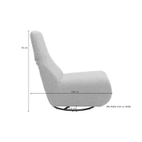 Outdoor Sofa 300 012 Sessel mit Rücken- und Drehfunktion, Gartenmöbel, Outdoor Sessel, braun, 68 x 88 x 67 cm(m-6)
