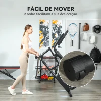 SPORTNOW Bicicleta Estática Silenciosa de 8 Níveis de Resistência Magnética com Assento Ajustável Ecrã LCD 103-139x61x100,5 cm Preto(m-7)