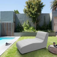 Outdoor Sofa 300 002 Liege XXL, Gartenmöbel, Gartenliege, Sofa, silber, 73 x 169 x 85 cm(m-2)