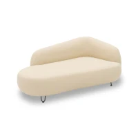 Outdoor Sofa 300 011 Longchair rechts, Gartensofa, Gartenmöbel, Outdoor Möbel, beige, 177 x 105x 79 cm(m-6)