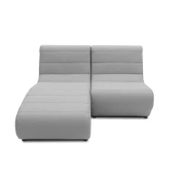 Outdoor Sofa 300 002 1F Element - Longchair, Ecksofa, Gartensofa, Gartenmöbel, Sofa, silber, 146 x 120 x 80 cm(m-6)