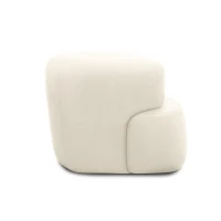 Sessel 800 012, Armsessel, Teddy-Stoff, 90 x 86 x 71 cm (BxTxH), creme(m-5)