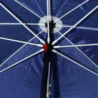 Outsunny Ensemble de salon de jardin 2 pièces en résine tressée - canapé 2 places avec coussins + parasol + repose-pieds - gris(m-9)