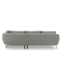Ecksofa 200 020, Sofa in L-Form, Federkernpolsterung, 292 x 180 x 85 cm (BxTxH), grau(m-10)