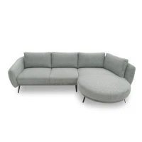 Ecksofa 200 020, Sofa in L-Form, Federkernpolsterung, 292 x 180 x 85 cm (BxTxH), grau(m-7)