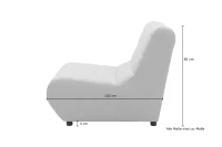 Outdoor Sofa 300 002 1F Element - PE - 1F Element, Gartensofa, Gartenmöbel, Sofa, silber, 179 x 179 x 80 cm(m-4)