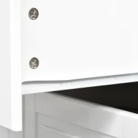 HOMCOM Isla de Cocina con Ruedas Carrito de Servicio con Encimera Extensible Cajones Barra y Especiero 128,8x75,5x92,5 cm Blanco(m-8)