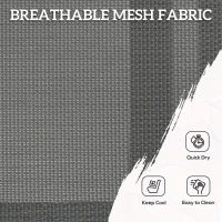 Outsunny Seven-Piece Steel Dining Set, with Aluminium-Top Table(m-6)